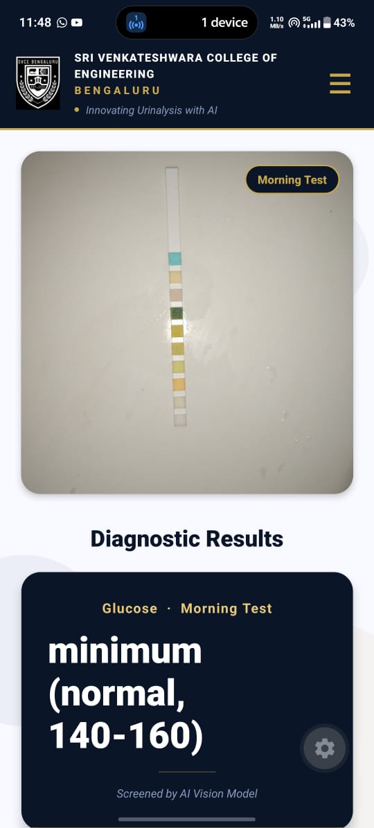 SugarMitra App Result Screen