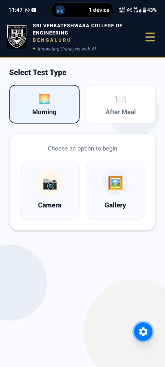 SugarMitra App Before/After Food Screen